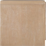 Fluted Solid Wood And Oak Veneer Chest in Natural