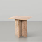 Verona Travertine End Table in Natural