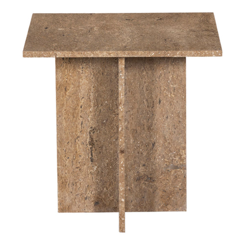 Verona Travertine End Table in Natural