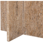 Verona Travertine End Table in Natural