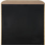 Fluted Solid Wood And Oak Veneer Chest in Natural