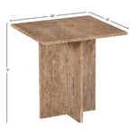 Verona Travertine End Table in Natural