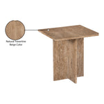 Verona Travertine End Table in Natural
