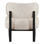 Vetra Linen Textured Fabric Upholstered Accent Chair in Beige