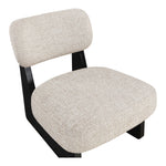 Vetra Linen Textured Fabric Upholstered Accent Chair in Beige
