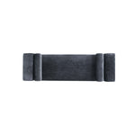 Concord Chenille Accent Bench in Black