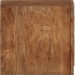 Fluted Solid Wood And Oak Veneer Chest in Walnut