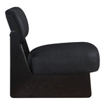 Vetra Vegan Leather Upholstered Accent Chair in Black