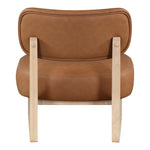 Vetra Vegan Leather Upholstered Accent Chair in Cognac