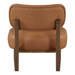 Vetra Vegan Leather Upholstered Accent Chair in Cognac