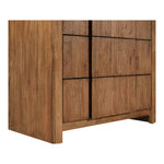 Fluted Solid Wood And Oak Veneer Chest in Walnut