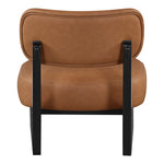 Vetra Vegan Leather Upholstered Accent Chair in Cognac
