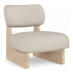 Vetra Vegan Leather Upholstered Accent Chair in Taupe