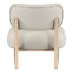 Vetra Vegan Leather Upholstered Accent Chair in Taupe