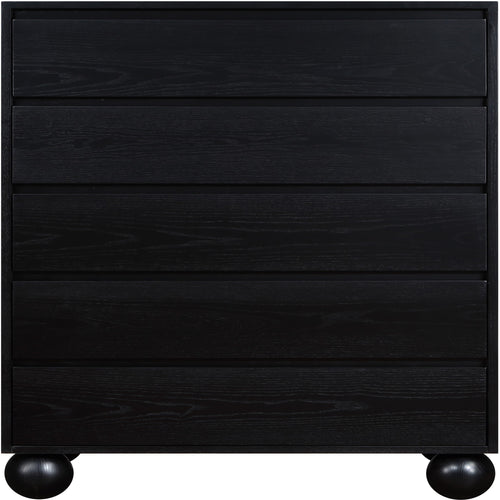 Kent Ash Wood Chest in Black