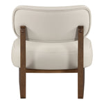 Vetra Vegan Leather Upholstered Accent Chair in Taupe