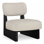 Vetra Vegan Leather Upholstered Accent Chair in Taupe