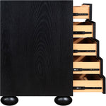 Kent Ash Wood Chest in Black
