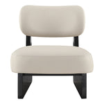 Vetra Vegan Leather Upholstered Accent Chair in Taupe