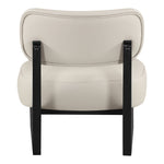 Vetra Vegan Leather Upholstered Accent Chair in Taupe