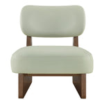 Vetra Vegan Leather Upholstered Accent Chair in Mint