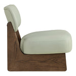 Vetra Vegan Leather Upholstered Accent Chair in Mint