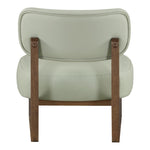 Vetra Vegan Leather Upholstered Accent Chair in Mint