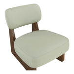 Vetra Vegan Leather Upholstered Accent Chair in Mint