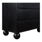 Kent Ash Wood Chest in Black