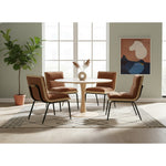 Viceroy Fabric Upholstered Dining Chair in Cognac