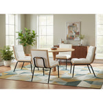 Viceroy Fabric Upholstered Dining Chair in Cream