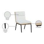 Viceroy Fabric Upholstered Dining Chair in Cream