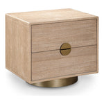 Wade Oak Veneer Nightstand / Side Table in Natural