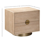 Wade Oak Veneer Nightstand / Side Table in Natural