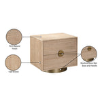 Wade Oak Veneer Nightstand / Side Table in Natural