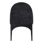 Waldorf Chenille Fabric Upholstered Dining Arm Chair in Black