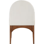 Waldorf Chenille Fabric Upholstered Dining Arm Chair in Cream