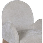 Waldorf Chenille Fabric Upholstered Dining Arm Chair in Grey