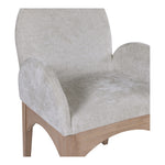 Waldorf Chenille Fabric Upholstered Dining Arm Chair in Grey