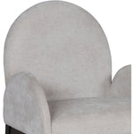 Waldorf Chenille Fabric Upholstered Dining Arm Chair in Grey