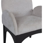 Waldorf Chenille Fabric Upholstered Dining Arm Chair in Grey