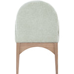 Waldorf Chenille Fabric Upholstered Dining Arm Chair in Mint