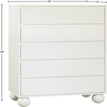 Kent Ash Wood Chest in Cream