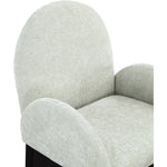 Waldorf Chenille Fabric Upholstered Dining Arm Chair in Mint