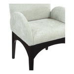 Waldorf Chenille Fabric Upholstered Dining Arm Chair in Mint