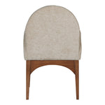 Waldorf Chenille Fabric Upholstered Dining Arm Chair in Beige