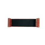 Concord Chenille Accent Bench in Terracotta