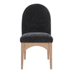 Waldorf Chenille Fabric Upholstered Dining Side Chair in Black