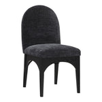 Waldorf Chenille Fabric Upholstered Dining Side Chair in Black