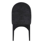 Waldorf Chenille Fabric Upholstered Dining Side Chair in Black
